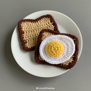 Crochet Pattern: Egg and Toast - by Luluslittleshop