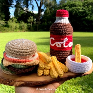 Crochet Pattern: Hamburger Combo - by Luluslittleshop