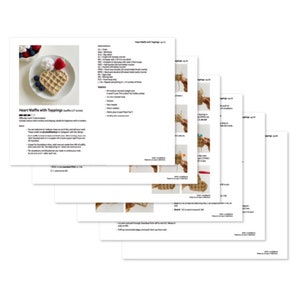 Crochet Pattern: Heart Waffle with Toppings by Luluslittleshop image 7