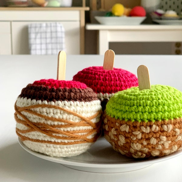 Crochet Pattern: Candied Apples - by Luluslittleshop