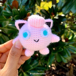 Crochet Pattern: Crocheted Little Jigglypuff - by Luluslittleshop