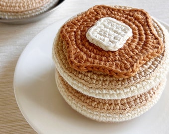 Crochet Pattern: Butter and Syrup Pancake - by Luluslittleshop