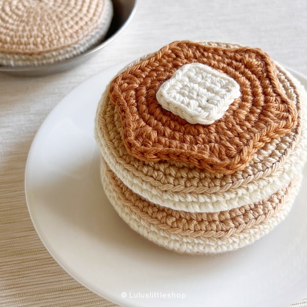 Crochet Pattern: Butter and Syrup Pancake - by Luluslittleshop