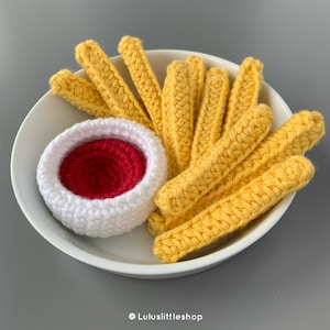 Crochet Pattern: Ketchup and Fries - by Luluslittleshop
