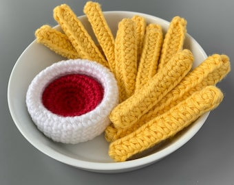 Crochet Pattern: Ketchup and Fries - by Luluslittleshop