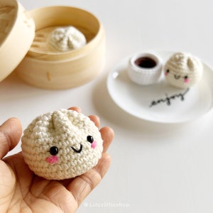 Crochet Patterns: Steamed Bun and Dipping Sauce - by Luluslittleshop