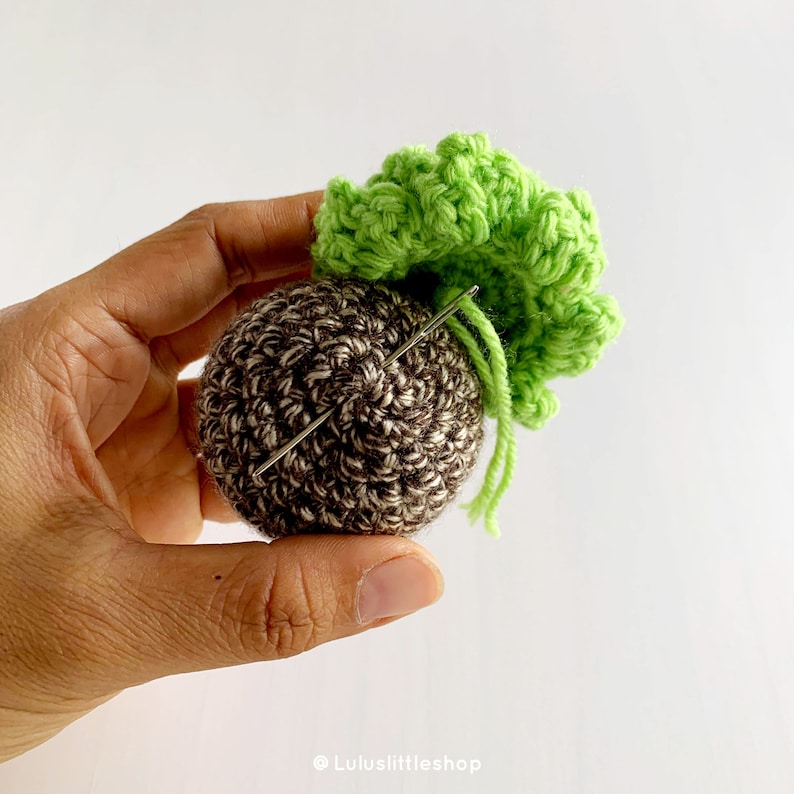 Crochet Pattern: Pointy Leaf Succulents 2 sizes with free Soil Ball by Luluslittleshop imagen 3