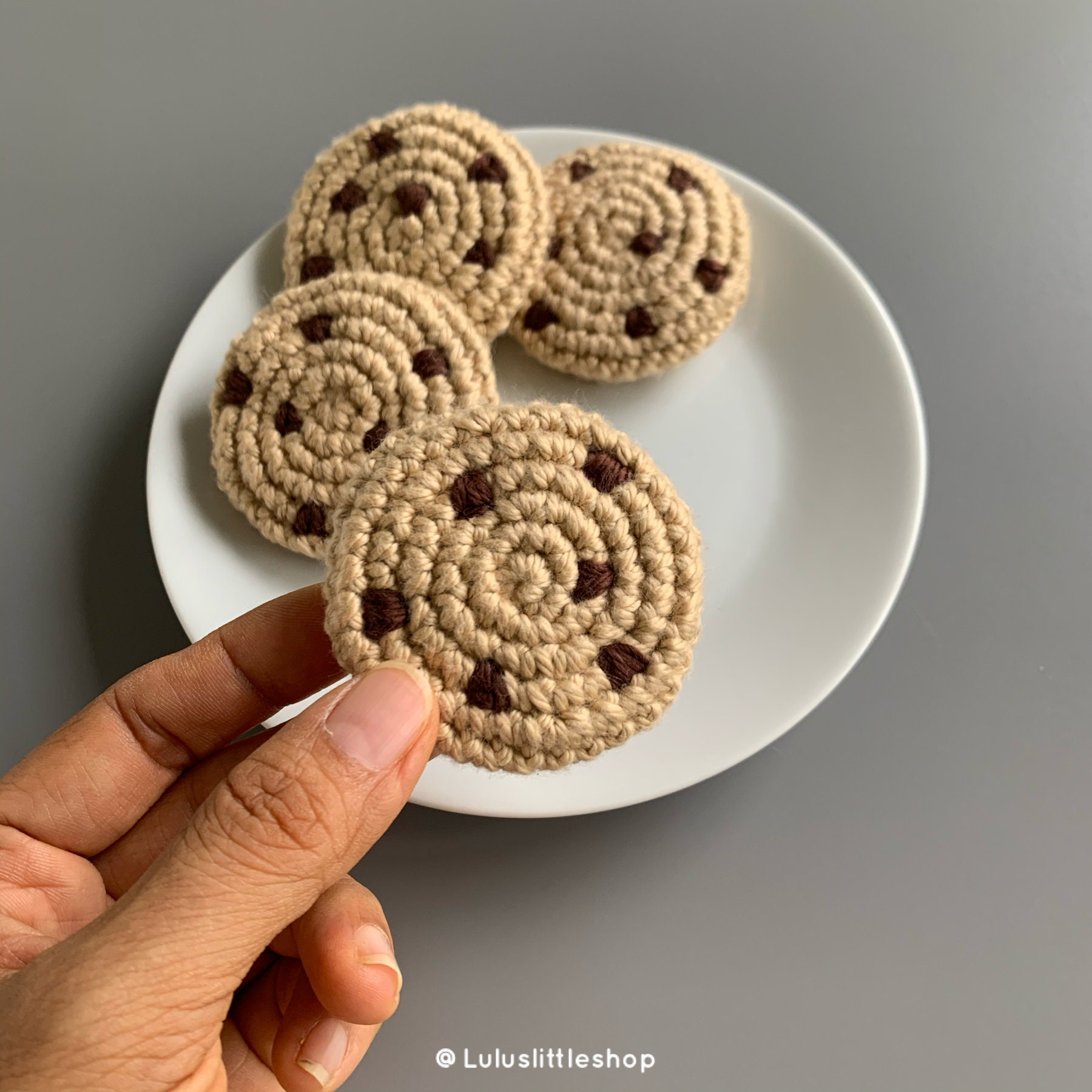 Crochet Pattern Chocolate Chip And Bitten Cookies By Etsy
