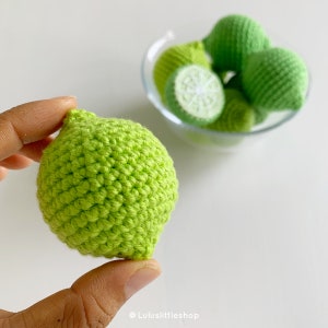 Crochet Pattern: Lime (whole and half) - by Luluslittleshop