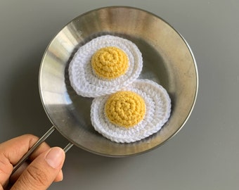 Crochet Pattern: Egg Sunny Side Up - by Luluslittleshop