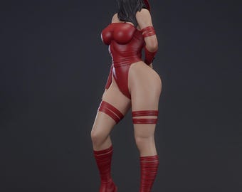 Elektra Hand Painted Resin Figure – Collectible Display Statue