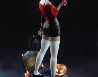 Sabrina Spellman Hand Painted Resin Figure – Collectible Display Statue