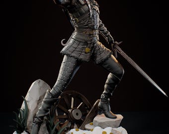 Figura de resina de Ciri de 220 mm pintada a mano – Estatua de exhibición coleccionable