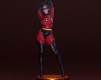 Elastigirl 220mm Hand Painted Resin Figure – Collectible Display Statue
