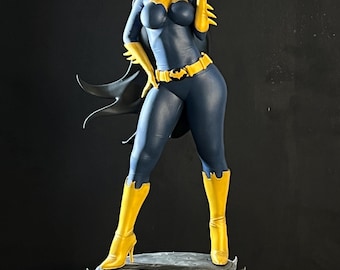 Batgirl 1966 Resin Statue: 3D Printed Model Kit (22cm, 1/9 Scale
