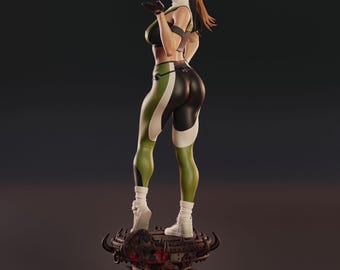 Estátua colecionável de resina pintada à mão da Sonya