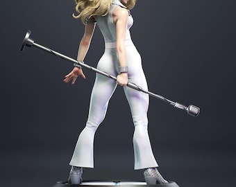 Figura de resina Dazzler pintada a mano – Estatua coleccionable de exhibición