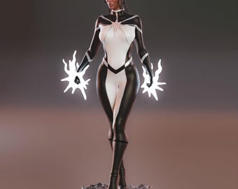 Figura de resina pintada a mano de Monica Rambeau – Estatua coleccionable de exhibición