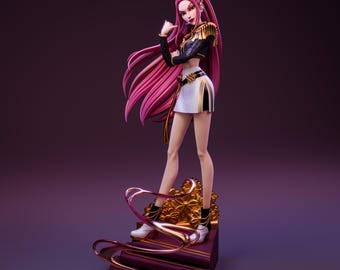 Figura de resina pintada a mano de Mira KPop Demon Hunters (253 mm) – Estatua coleccionable de exhibición