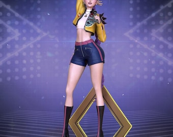 Rumi - Figura de resina pintada a mano de 220 mm de Demon Hunters (KPop) - Estatua coleccionable de exhibición