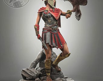 Figura de resina pintada a mano de Kassandra a escala 1:12 – Estatua coleccionable para exhibición