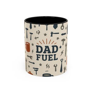 Taza de Café &quot;Dad Fuel&quot;: Regalo para Papá, Taza para el Día del Padre, Divertida, Temática de Herramientas, Decoración de Taller
