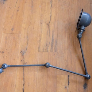 Vintage Antique French Hand-made Jieldé Jean Louis Domecq BAUHAUS 1950 Grey Articulated Lamp Design Mid-Century Modern Industrial Architect