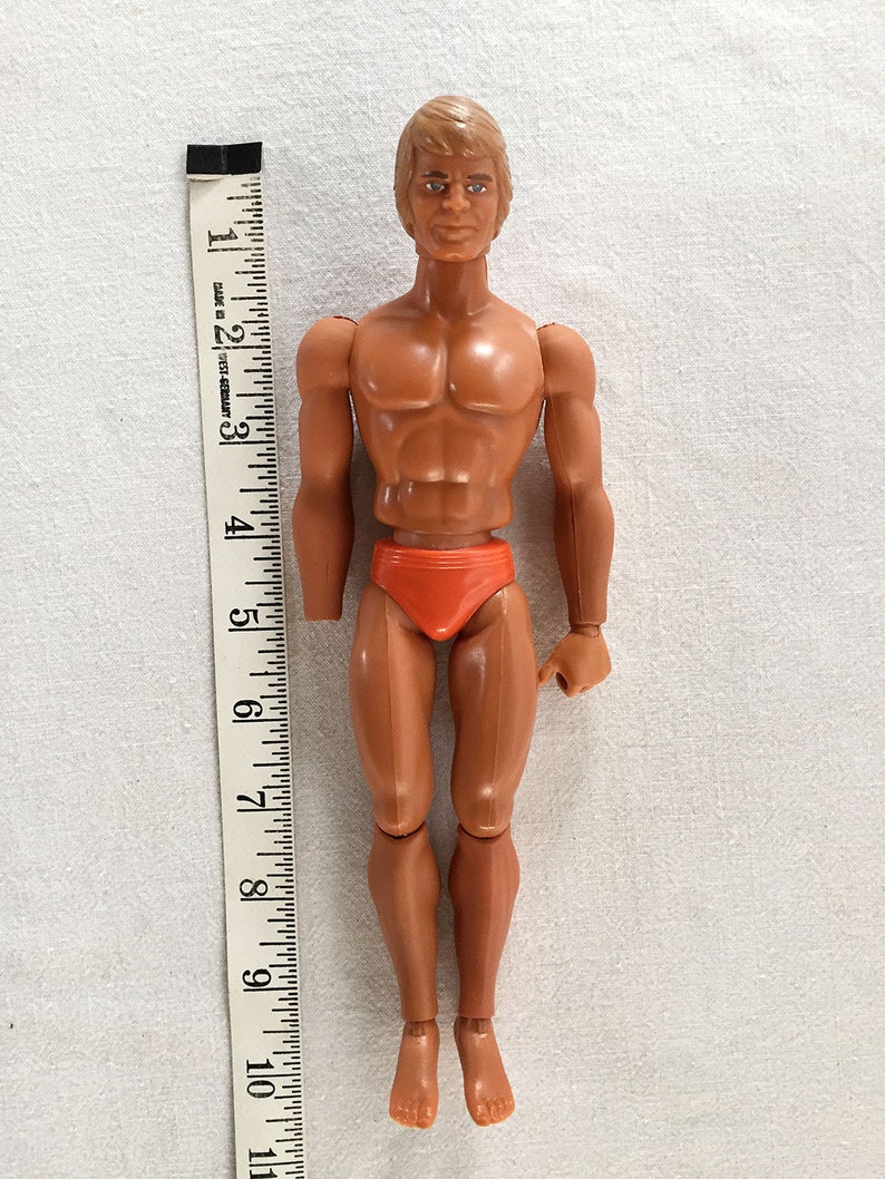 LOT Rare HTF Vintage Antique 1960/70 French Mattel Big Jim Blonde Jeff Gun Outfit Palitoy GIJoe Action Joe Man Figure 60s Outfit Hasbro TLC image 3