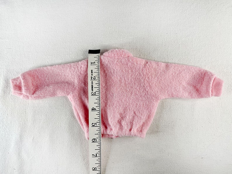 Vintage 60s/70s Authentic France Exclusive Bella CATHY LESLIE BETSIE Mod Pink Sweater Courréges Blouse Designer Fashion Doll Jacket Blouson image 2