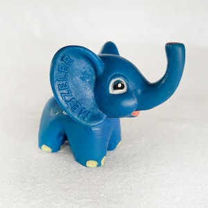 Skurril Kawaii Vintage 50er Jahre DDR Herman Pecker Gummi SqueakToy Blauer Elefant Puppenspielzeug Vinyl Japan Cartoon WERBUNG Tv Charakter METZELER