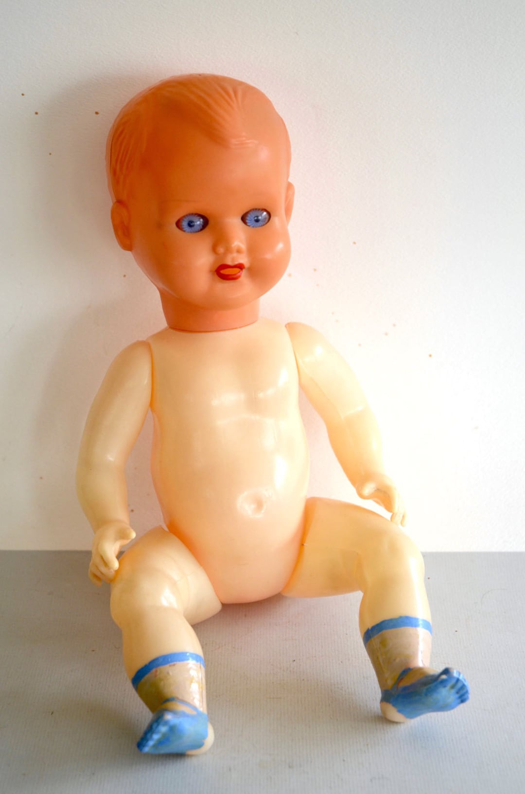 Hard Plastic DOLL ITALY Italian 1940s/50s Vintage Antique Doll's