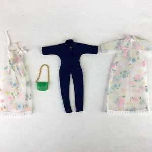 Muñeca de moda Mary QUANT de la diseñadora vintage DAISY HAVOC, Londres de los años 60, mono Fleur Amy Lot estilo twiggy de Vidal Sassoon, bolso verde negligé