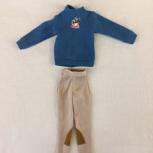 Lot Vintage 1970s/1980s Genuine SINDY Doll Pedigree Lines Brother&#39;s Richmond Mod RIDING JODPHUR Pants Sweater Fashion Clothes
