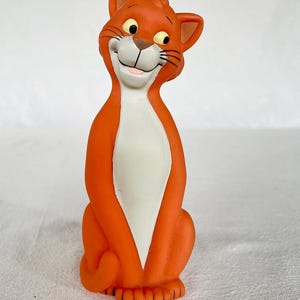 Kawaii vintage soviétique russe DDR des années 40/60 E. Allemand Herman Pecker Forsum Rubber Squeak Toy Disney ARISTOCATS Orange chat poupée Japon dessin animé