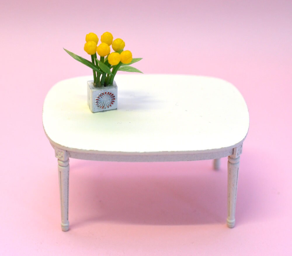1960/1970s LUNDBY Vintage Hanse Denmark Doll's House Brio Mid-Century Modern Iconic Design Sheraton style Furniture DINING TABLE Bodo Hennig