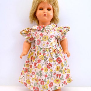 Rare 1940s/50 Authentic Antique French Gégé Vintage Original Fashion Doll Celluloid Rhodoid CORINNE Bleuette 58 type Great Human Hair Hairdo