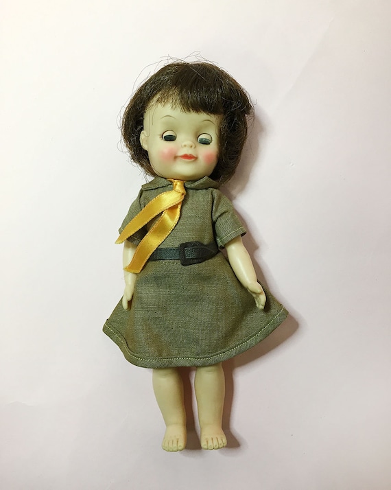 ビンテージ エファンビー ガール スカウト ドール ブラウン effanbee