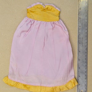 Authentic Vintage Clothes 1950 Formal STRAPLESS GOWN Dress Alta Moda Fashion Haute Couture Poupée Doll Teenager Little Miss Revlon Coty Toni
