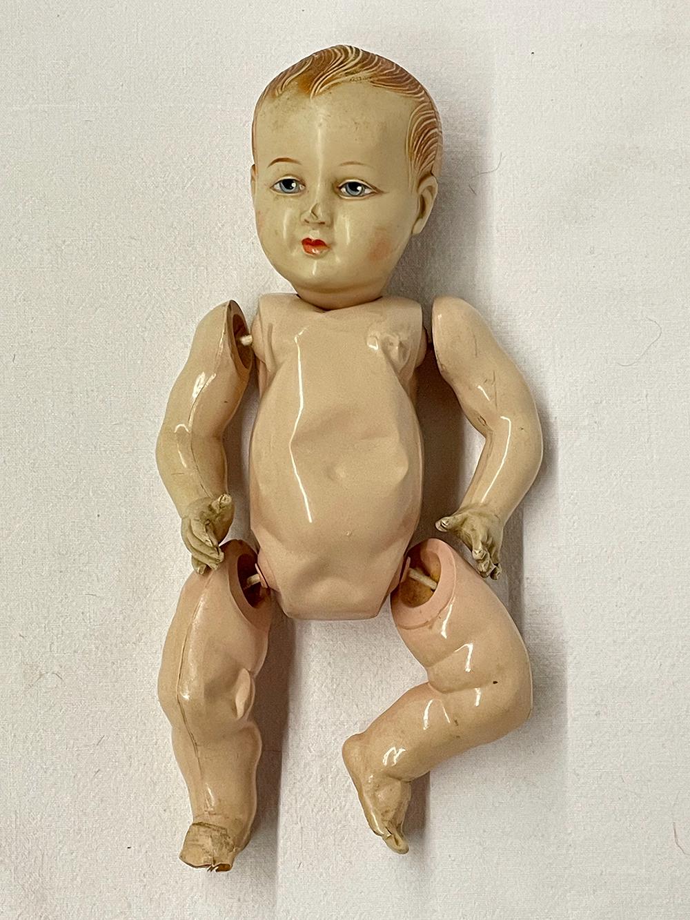 Jolie Poupée Ancienne Française En Celluloïd - Tenue Communion 1930/1940 - Originale