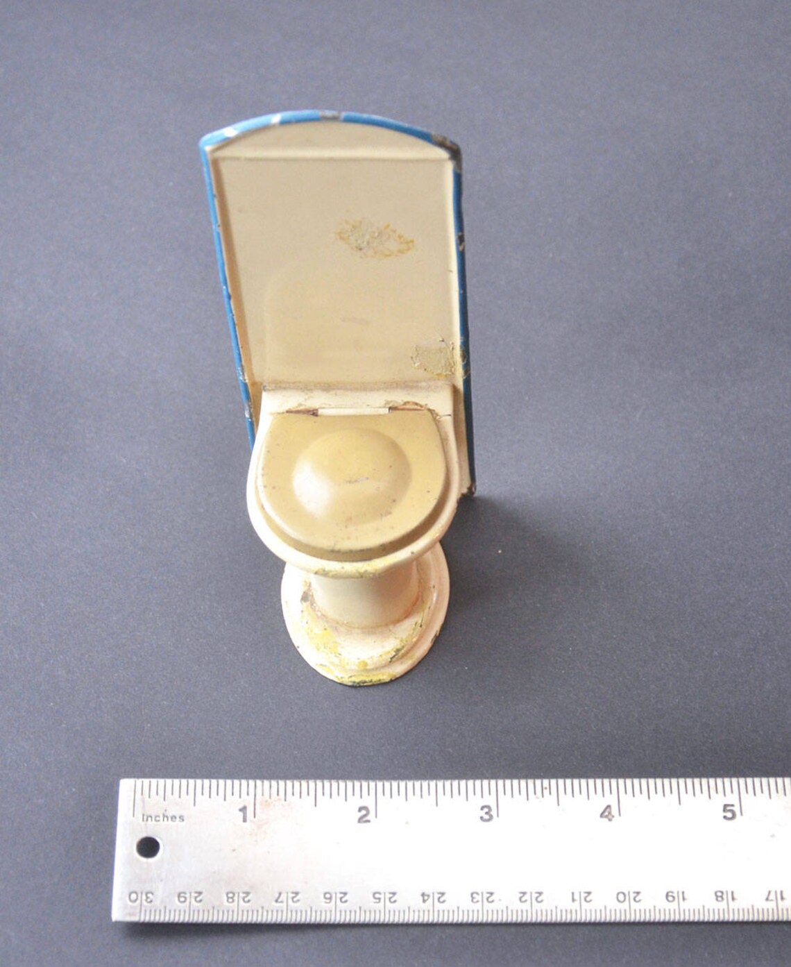 Ancien Puits Miniature Marklin / Bing - Tôle Peinte Rose - Fin XIXe - 26 Cm