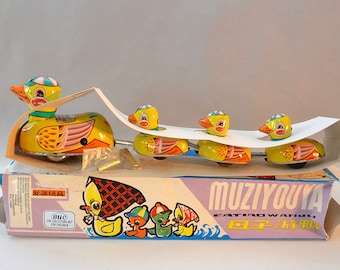 Ducks Family Friction Toy ブリキ 1960~80年代頃 当時物 日本製