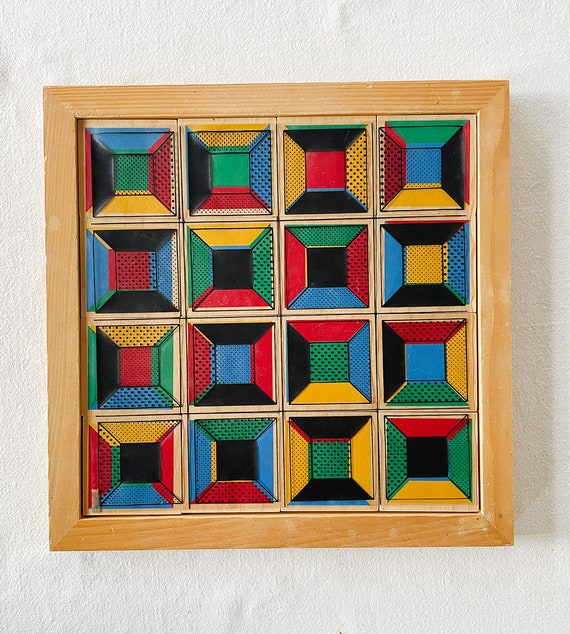 No. 6205 Quadrotlotto Entwurf Schmitz Vintage Mid-century
