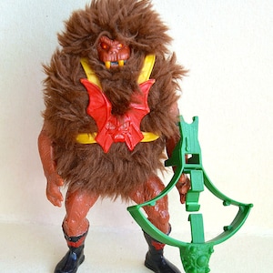 Vintage GRIZZLOR Iconic Sci-fi European Masters of the Universe MATTEL 1986 Motu/He-Man Played Condition Cartoon Movie Action Figure Arc Bow