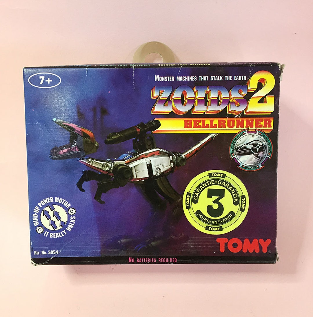 Figurine ZOIDS Vintage TOMY De 1983 - HELLRUNNER Complète Avec Notice - Robot ROBO STRUX
