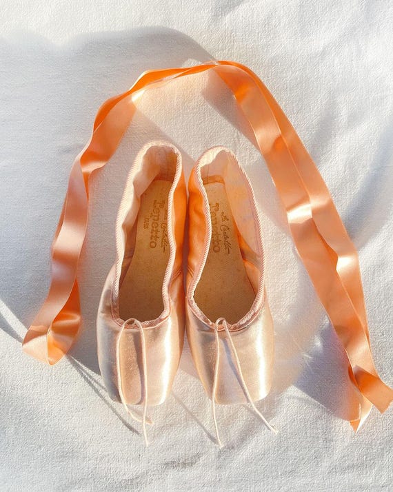 Vintage 20thc La Carlotta REPETTO Paris Ballet Slippers Old Stock