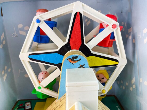 Vintage 1964 Fisher Price Music Box Ferris Wheel Toy for