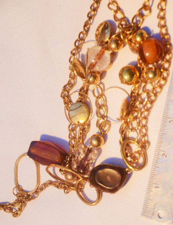 Collier Vintage Très Chic Doré - Style Parisien, Mode, Occasion