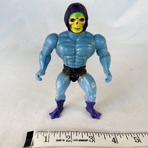 Vintage SKELETOR Iconic Sci-fi European Masters of the Universe Mattel 1982 Motu/He-Man Played Condition Cartoon Movie Action Figure