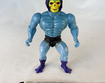 Vintage SKELETOR Iconic Sci-fi European Masters of the Universe Mattel 1982 Motu/He-Man Played Condition Cartoon Movie Action Figure