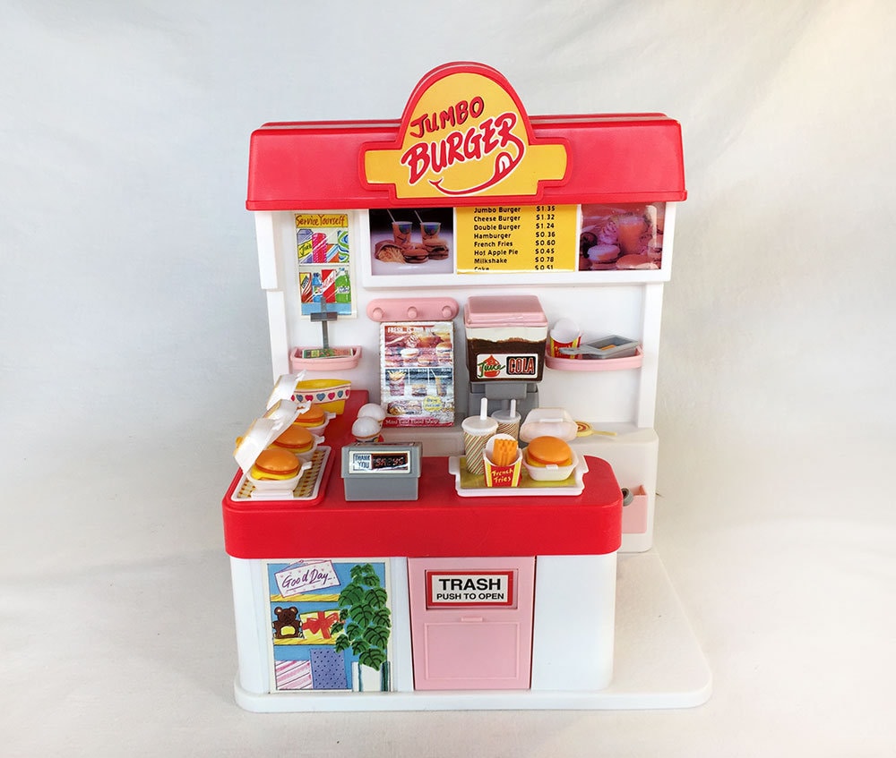 1980s Vintage SUPERSTAR Era European Modular Mattel BARBIE Doll Exclusive Mid century Modern Design Mod Furniture Snack Stand Burger Clone Etsy